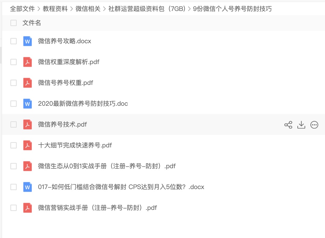 2020社群運(yùn)營(yíng)超級(jí)資料包（7GB) 百度網(wǎng)盤插圖4