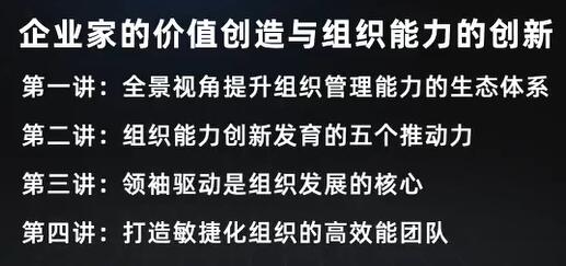 《企業(yè)家的價(jià)值創(chuàng)造與組織能力的創(chuàng)新》如何打造一支高效能團(tuán)隊(duì)？_百度云網(wǎng)盤視頻課程插圖