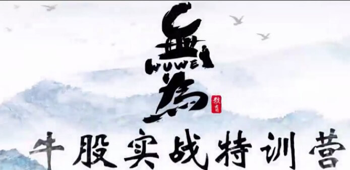 無(wú)為學(xué)院（李棟、傅剛）牛股實(shí)戰(zhàn)特訓(xùn)營(yíng)18節(jié)_百度云網(wǎng)盤教程視頻插圖