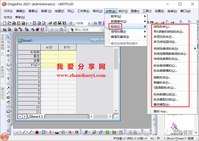 Origin2021如何對數(shù)據(jù)進行非線性曲線擬合？插圖