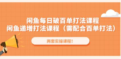 后浪閑魚(yú)每日破百單打法實(shí)操課程+閑魚(yú)遞增打法課程（需配合百單打法）插圖