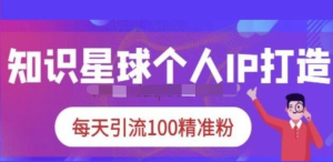 知識星球個人IP打造系列課程，每天引流100精準粉【視頻教程】百度網盤插圖