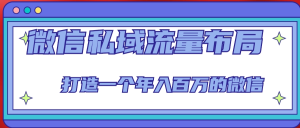 微信私域流量布局課程，打造年入百萬的微信【7節(jié)視頻課】百度網(wǎng)盤插圖