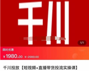 七巷社千川從零開(kāi)始實(shí)操投放課2023新版，提升投產(chǎn)ROI千川投放百度網(wǎng)盤(pán)插圖