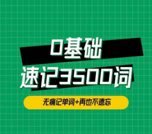 單詞琦哥314法0基礎(chǔ)速記3500單詞百度網(wǎng)盤插圖