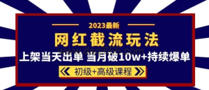 2023網(wǎng)紅·同款截流玩法初級(jí)+高級(jí)課程-上架破10w+持續(xù)爆單百度網(wǎng)盤(pán)插圖