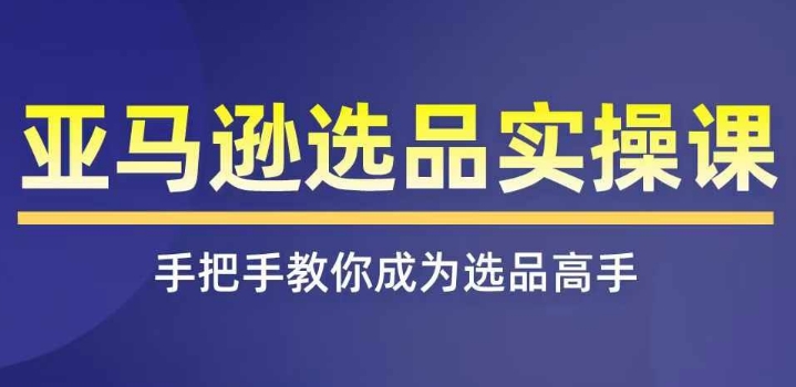 亞馬遜選品實操課程，快速掌握亞馬遜選品的技巧，覆蓋亞馬遜選品所有渠道插圖