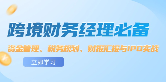 跨境財(cái)務(wù)經(jīng)理必備：資金管理、稅務(wù)規(guī)劃、財(cái)報(bào)匯報(bào)與IPO實(shí)戰(zhàn)插圖