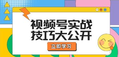 《視頻號(hào)實(shí)戰(zhàn)技巧》選題拍攝、運(yùn)營(yíng)推廣、直播帶貨一站式學(xué)習(xí)插圖